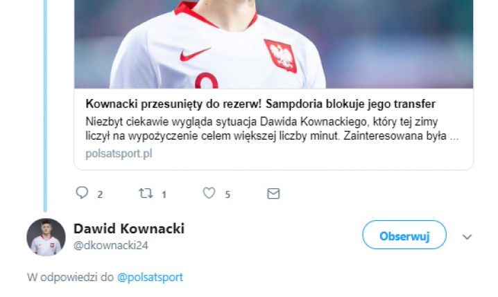 Kownacki wyjaśnia!